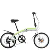 Bicicleta Dobrável de Velocidade Variável Transfronteiriça Liga de Alumínio Leve para Comutação Bicicleta Dobrável Bicicleta de 20 polegadas