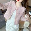 Abrigo ajustado francés de alta clase de estilo Xiaoxiang, estilo coreano, boutique para mujer, primavera y otoño, nuevo, de manga larga
