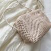 Bolso Mini de Verano Tejido a Mano para Mujer 2023 Nuevo Moderno Pequeño Fresco Estilo Pastoral Bandolera Bolso de Paja Bolso Cuadrado Pequeño
