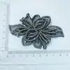 Patch de Tecido em Forma de Orquídea com Cristais e Strass Multicor Estilo DIY para Sapatos Femininos, Chapéus, Roupas Infantis, Acessórios de Vestuário Atacado