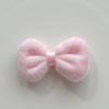 Laço de pelúcia rosa tamanho pequeno tecido camurça bolsa para roupas acessórios sapatos e meias capa decorativa para celular com flor de sapato
