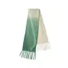 Bufanda de Lana Mezclada con Degradado Teñido Colgante Estilo Diseñador para Mujer, Ambiente Invernal, Suave y Suave, Estilo Coreano