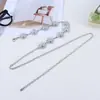 Cadena de Cintura Metálica Europea y Americana de Empalme Transfronterizo para Mujer, Diseño Retro, Accesorios Personalizados, Tendencia de Cinturón con Borla de Mariposa y Corazón de Nicho