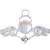 Serie Tendencia Personalizada Azul Lago Colgante Corazón Diamante Mariposa DIY Borla Pulsera Collar Aleación Accesorios DIY