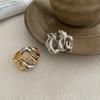 Anillo Cadena Francesa Dos Tonos Estilo Personalizado Combinación Diaria Buena Anillo Estilo Dulce Fresco Para Mujer K3-1