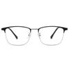 Marco de gafas de negocio 9686 lente plana anti luz azul retro marco completo para cara grande gafas para miopía marco de cejas al por mayor