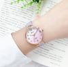 Cartão Mistério ins Estilo Estudante Watch Mulheres Harajuku Simples Gradiente Thin Strap impermeável relógio de quartzo eletrônico para o ensino médio