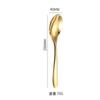 Talheres de Hotel Glow Aço Inoxidável 304 Talheres Ocidentais Conjunto Dourado Doméstico Faca Grossa para Bife, Garfo e Colher 4 Peças Principais
