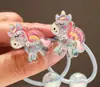 Gomas para el Cabello de Dibujos Animados Lindas que Brillan en la Oscuridad para Niñas de 3 a 6 Años, Bandas Elásticas Hilo de Alta Elasticidad Venta al por Mayor