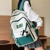 Mochila estudantil ins estilo retrô americano feminina grande capacidade estudante do ensino médio estudante do ensino fundamental mochila escolar mochila para computador masculino