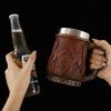 Taza de Bambú Hecha a Mano de Nuevo Producto Transfronterizo Taza de Cerveza de Ratán Imitación Retro Taza de Cerveza