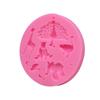 Faça você mesmo confeitaria Zoo pavão elefante macaco flip açúcar bolo decoração de chocolate argila ultraleve molde de silicone