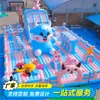 Castelo Inflável Grande para Exterior Trampolim com Escorregador para Shopping Center Parque Infantil Equipamento de Trampolim Playground Inflável