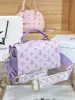 Fornecimento Direto da Fábrica Atacado de Bolsas Femininas, Bolsa Boston Almofada com Relevo de Luxo de Nicho, Bolsa de Ombro Transversal Moderna e Estilosa