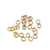Tienda de Oro Mismo Estilo Dorado Mate Dorado Martillado Espaciador de Anillo Dorado Anillo Corredizo Accesorios para Manualidades Pulsera Hilo para la Mano Pulsera Accesorios de Envoltura