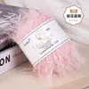 Fio de pelúcia sintética de vison com 8cm de comprimento, fio de pelúcia para bebê, suéter, xale, cachecol, gorro de tricô, casaco feito à mão