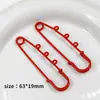 Broche de Seguridad con Hebilla de Hierro en Bucle y Laca de Colores Dulces Pin de Seguridad DIY Ropa Bolsa Colgante Accesorio Decoración