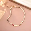 Collar de Perlas de Agua Dulce Naturales y Piedra Ojo de Tigre para Mujer, Lujo Ligero, Moda de Alta Gama, Elegante y Único, Cadena para Clavícula con Cuentas de Concha