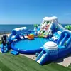 Castillo Inflable Grande para Niños Interior Exterior Tobogán Castillo Hinchable Tobogán Parque Infantil Castillo de Juego Inflable para Exteriores para Niños