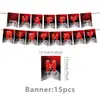 Decorações Populares da Amazon Temáticas de Stranger Things para Festas Pratos e Talheres de Aniversário Bandeiras