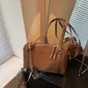 Bolso de Mano Boston Nuevo para Mujer Otoño e Invierno Nicho Moda Bajo el Brazo Bolso de Hombro Bolso Almohada para Viajero