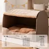 26º Otoño/Invierno Nuevo Vintage Cuento de Hadas Cajón Nido Semi-Cerrado Nido para Gatos Extraíble y Lavable Cama para Perros Casa para Perros Nido para Mascotas