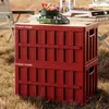 Caixa de Armazenamento Grande Capacidade para Camping ao Ar Livre, Caixa de Armazenamento para Porta-Malas de Carro, Caixa de Piquenique, Caixa de Armazenamento Dobrável Multifuncional