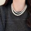 Collar Shijia de Perlas con Cierre Magnético para Mujer 2025 Nueva Cadena para Clavícula Estilo de Lujo Ligero de Nicho Accesorio para Sudadera