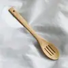 Conjunto de Utensílios de Cozinha Espátula de Bambu Atacado Frigideira Antiaderente Espátula para Cozinhar Espátula de Bambu Utensílios de Cozinha Logo Gravado a Laser