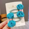 Pinza Bb Infantil Estilo Nuevo Lazo Amarillo Floral Accesorio para el Cabello para Niñas, Princesas y Bebés, Pinza de Tela Bb