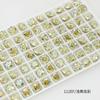 Rhinestones Octagonales Corte Rosa Dongzhou de 8 mm, Rhinestones Brillantes K9 con Base Puntiaguda, Nuevas Decoraciones para Uñas, Rhinestones para Accesorios de Aretes DIY