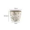 Cerâmica retro angustiado vaso carnudo vaso simples azul e branco porcelana verde planta flor vaso verde planta vasos ornamentos vaso atacado