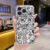 Funda floral a rayas más vendida de Amazon para Apple 17, funda de teléfono transparente, cubierta protectora delgada IP15, 14 hecha a medida