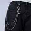 Cadena para jeans hip hop hombres y mujeres cadena de cruz punk europea y americana para combinar falda cadena de pantalones multicomponente de doble capa