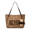 Bolso Tote para Mujer 2025 Estilo Nuevo Bolso de Hombro Único con Letras Bolso Casual Maillard Elegante Bolso de Axila Bolso de Moda