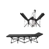 Cama plegable para el hogar Cama individual para descanso en la oficina Silla reclinable conveniente Cama plegable para acampar al aire libre Cama de acompañamiento