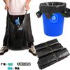 Bolsa de basura tipo chaleco, portátil, gruesa, grande, de plástico negro, desechable, para uso doméstico, para hospitales y hoteles.