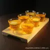Conjunto de Taças de Vinho Pequenas Estilo Japonês Taça Glacier Copo para Destilados Whiskey Copo para Saquê Copo de Bartender para Coquetéis Copo de Café Lavado à Mão