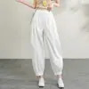 Pantalones de Linterna Negros para Mujer, Nuevo Estilo Verano 2026, Cintura Alta, Adelgazantes, Alargan las Piernas, Pantalones de Pierna Ancha de Nueve Puntos, Pantalones Largos Casuales Versátiles