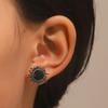 Pendientes de cristal de sol estilo bohemio retro para hombres y mujeres, con personalidad, tendencia punk, accesorios sencillos que combinan con todo.