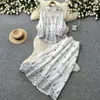Conjunto de Duas Peças Cardigan de Manga Sino Suave Estilo Francês e Saia de Cintura Alta para Mulheres, Outono Emagrecedor e Elegante Conjunto de Trabalho