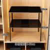 Guarda-roupa retrátil divisória em camadas guarda-roupa prateleira de armazenamento retrátil grade divisória prateleira de grade transformação de roupas