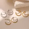 Brincos Geométricos de Design Nicho High-End Estilo Metal Europeu e Americano Aogu para Mulheres Moda Ins Versátil Elegante Novos