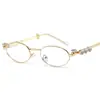 Gafas de sol Iins Style de aspecto caro, dulces, incrustadas de diamantes, ovaladas, pequeñas, fragancia, moda, retro, estilo callejero, artefacto para cara pequeña