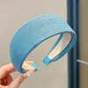 Diadema de punto estilo retro americano de ala ancha, de alta gama, adecuada para frentes amplias, a la moda, versátil para uso diario y para ir al trabajo, pinza para el pelo y accesorio para el cabello