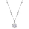 Collar Corazón de Océano para Mujer, un diseño de nicho con un toque de lujo, versátil y elegante, perfecto como regalo de cumpleaños para tu novia