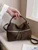 Nueva colección Otoño/Invierno 2026: bolso de mano retro de gamuza mate, gran capacidad, bolso de hombro, bolso cruzado, adecuado para el trabajo, los desplazamientos y llevar el almuerzo