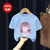Camiseta de Manga Corta para Niña 2026 Moda de Verano Elegante Moderna Nuevo Estampado de Dibujos Animados Top Casual para Niños Mayores y Niños Pequeños