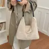 Bolso cruzado de un solo hombro, patrón floral de ciervo pequeño, nuevo estilo otoño e invierno, bolso peludo, para ir al trabajo, versátil, esponjoso, bolso de mano, elegante, bolso de felpa