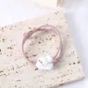 Oso de Peluche Lindo de Dibujos Animados Pulsera de Hierro Succión Pareja Banda de Goma Pequeña Novio Cubierta Pequeña de Cuero Pulsera de Novia Cuerda para el Cabello